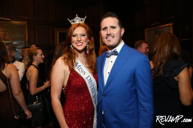 Future of America Gala Host David Pattinson and Miss District of Columbia 2015 Haely Jardas.